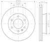 Передний тормозной диск 8DD355117621 HELLA