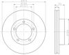 Диск тормозной передний 8DD355118591 HELLA