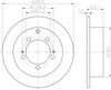 Диск тормозной задний 8DD355118661 HELLA