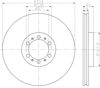 Диск тормозной передний 8DD355118741 HELLA