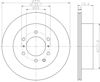 Дисковый тормоз 8DD355119091 HELLA