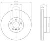 Диск тормозной передний 8DD355119271 HELLA