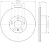 Диск тормозной задний 8DD355119541 HELLA