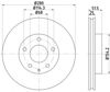 Передний тормозной диск 8DD355120441 HELLA