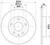 Задний дисковый тормоз 8DD355120461 HELLA