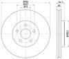 Тормоз дисковый передний 8DD355122411 HELLA