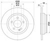 Задний дисковый тормоз 8DD355122441 HELLA