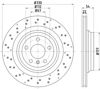 Задний тормозной диск 8DD355122551 HELLA