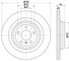 Задний тормозной диск 8DD355122561 HELLA