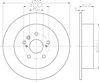 Диск тормозной задний Тойота Рав-4 I
