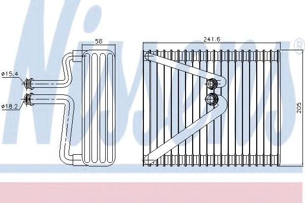 Испаритель кондиционера 92206 Nissens