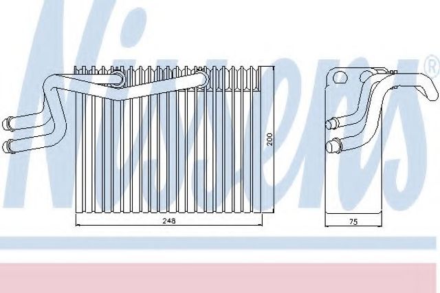 Испаритель кондиционера 92215 Nissens