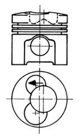 Поршень в сборе 93472600 KOLBENSCHMIDT