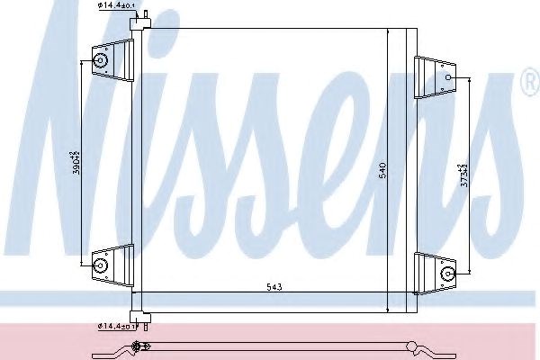 Конденсатор кондиционера 940031 NISSENS