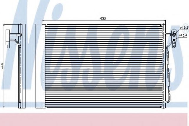 Радиатор системы охлаждения кондиционера 940045 NISSENS