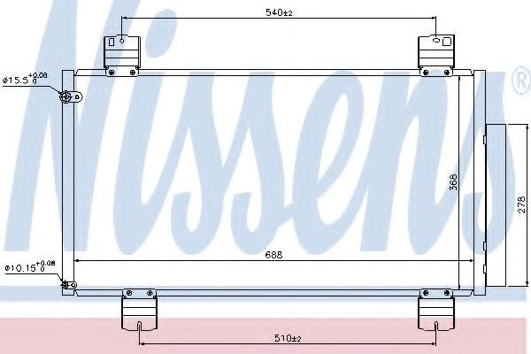 Конденсатор кондиционера 940113 NISSENS