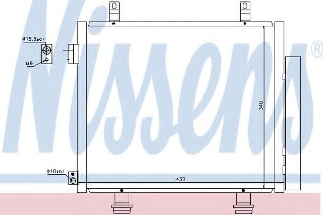 Радиатор системы охлаждения кондиционера 940193 NISSENS