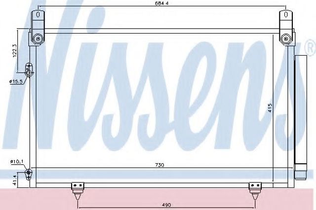 Конденсатор 940566 NISSENS