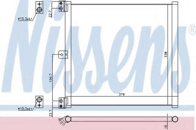 Трубопроводы и радиатор кондиционера 940703 NISSENS