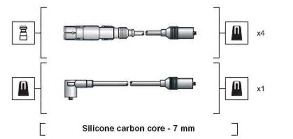 Провода высокого напряжения 941318111270 MAGNETI MARELLI