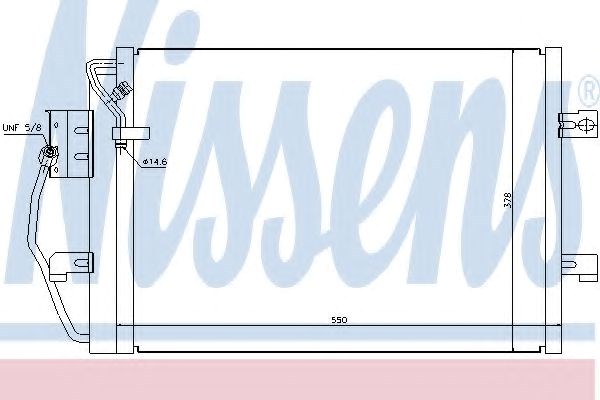 Трубопроводы и радиатор кондиционера 94373 NISSENS