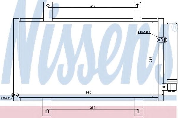 Конденсатор кондиционера Mazda RX-8