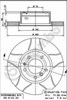 Диск тормозной передний 9514276 BREMBO