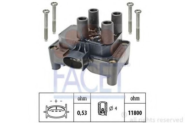 Катушка зажигания 96432 FACET