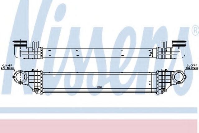 Интеркулер 96786 NISSENS