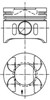 Поршень в комплекте на 1 цилиндр 2-й ремонт 97482610 KOLBENSCHMIDT