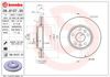 Диск тормозной передний 9813731 BREMBO