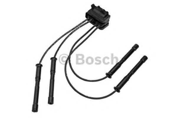 Bosch котушка запалювання з проводами peugeot 206 1.0 986221036