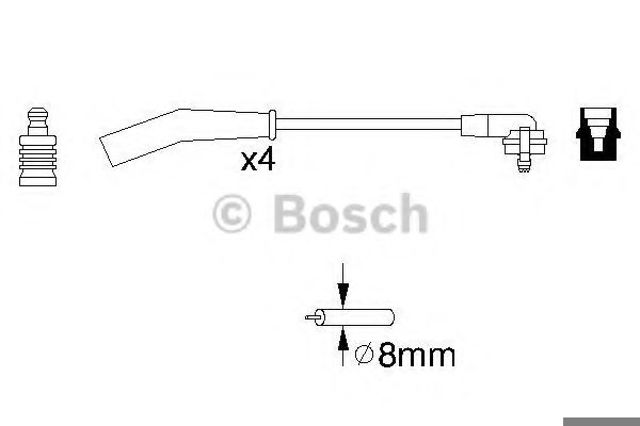 Bosch b829 дроти високого напруги ford sierra 1.6 -93 986356829