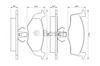 Тормозные колодки 986424347 BOSCH