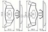 Колодки тормозные передние дисковые 986424449 BOSCH