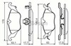 Передние тормозные колодки 986424456 BOSCH