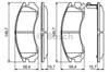 Колодки тормозные дисковые комплект 986424523 BOSCH