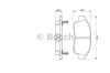 Колодки тормозные передние дисковые 986424535 BOSCH