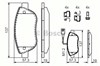 Колодки тормозные дисковые комплект 986424596 BOSCH