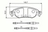 Передние тормозные колодки 986424598 BOSCH