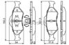 Колодки тормозные дисковые комплект 986424645 BOSCH