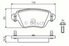 Задние дисковые колодки 986424671 BOSCH