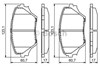 Колодки 986424719 BOSCH