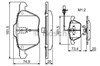 Колодки тормозные дисковые комплект 986424777 BOSCH