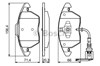 Тормозные колодки 986424797 BOSCH