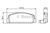 Комплект задних колодок 986424817 BOSCH