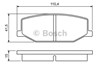 Колодки 986460935 BOSCH