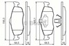 Передние тормозные колодки 986460969 BOSCH