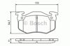 Задние дисковые колодки 986460970 BOSCH