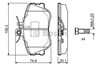 Тормозные колодки 986460977 BOSCH